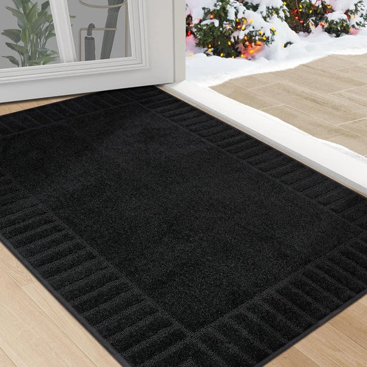 Door-Mat Non-Slip Front Doormat Entrance Mats for Front Door Entry Resist Dirt Washable Doormat Absorbent Entryway Door Mat