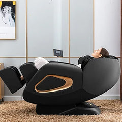 Full Body Zero Gravity SL Track Massage Recliner Chair with Smart Screen Bluetooth Speaker Built-In Heat Therapy Foot Roller