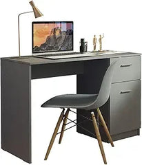 Compact Computer Desk Study Table for Small Spaces Home Office 43 Inch Student Laptop PC Writing Desks with Storage and Drawer,