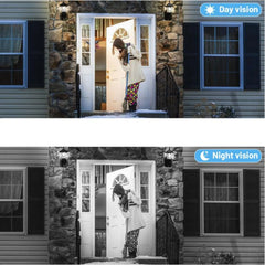 Smart WiFi Video Doorbell with Night Vision Camera SmartSensor for Doors and Windows, APP SmartCamera with Voice Control
