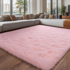 Plush Rugs for Living Room, Soft Shaggy for Bedrooms, Area Rug for Bedroom, Cozy Fuzzy Carpet for Kids, Perfect Indoor Decor