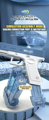 New Water Gun Electric M416 Pistol Shooting Toy Full Automatic Summer Beach Outdoor Fun Toy For Children Boys Girls Adults Gift