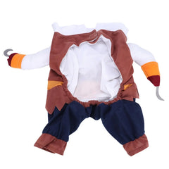Adorable Pet Pirate Costume - Cute Polyester Halloween Outfit for cats & Dogs, Fun Dress-Up Clothes