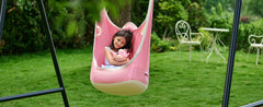 Upgraded Kids Hanging Pod Swing Chair with Inflatable Cushion, Child Hanging Hammock for Indoor and Outdoor