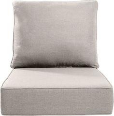 Luxury 6 Inch Outdoor Cushions 24x24 - Water&UV&Fade Resistant 1 Set Zippered Patio Furniture Cushion for Wicker Dining Rocking