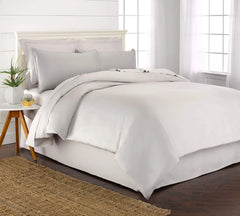 Queen Duvet Cover, 3 Piece Set, Genuine 100% Organic Viscose Derived from Bamboo, Luxuriously Soft and Cooling, 2 Pillowcases
