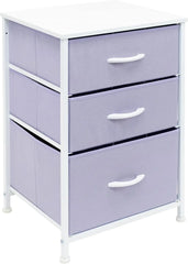 Nightstand Storage Organizer with 3 Drawers - Kids Girls, Boys Bedroom Furniture Storage Chest for Clothes, Closet Organization