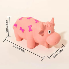 Chewing Toys For Dogs Tough Dogs Chewing Squeaky Toys Interactive Cow Shape Design Interactive Pet Dog Chew Toys For Small