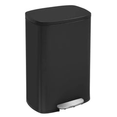 13 Gallon/50 L Garbage Can Kitchen Trash Can with Lid for Office Bedroom Bathroom Step Trash Bin