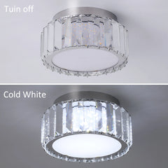 Modern Big Crystal Ceiling Lamp LED Light Circle Chandelier Lustre Indoor Bedroom RC Dimmable Fixtures Living Room Hotel Decor