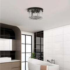Modern Luxury Ceiling Light Crystal Flush Mount Lighting Indoor Lamp for Corridor Kitchen Island Bedroom