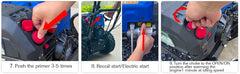 24-Inch Self-Propelled Gas Snowblower, 209cc with Electric Start and LED Headlight, for Driveway Snow Removal.