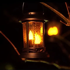Outdoor Solar Candle Light, Flashing Decorative Lantern, Post Light, Waterproof, 6-Piece