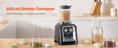 SucceBuy Blender for Smoothies 68oz1400W Blender w/ Powerful Motor Multi-Functional Food Processing Blender w/ Grinder Container