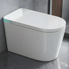 Smart Toilet with Bidet Built In, Foot Sensor Operation, Elongated Tankless Toilet with Automatic Flush,Heated Bidet Seat