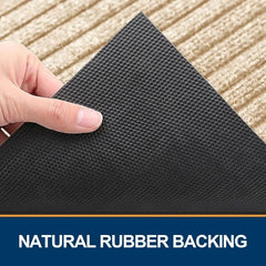 Front Door Mat Outdoor Entrance, Heavy Duty Sturdy Rubber Doormat, Stain and Fade Resistant, Easy To Clean, Low Profile