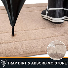 Dirt Trapper Door Mat 34" X 59", Non-Slip/Skid Machine Washable Entryway Area Rug, Dog Doormat, Super Absorbent Welcome