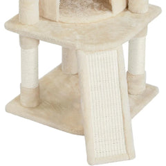 42in Cat Tree Tower for Indoor Cats. Cat Condo with Perch & Hammock, Multi-Level Activity Center, Scratching Posts