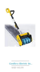 18-Inch 13.5-Amp Corded Electric Snow Blower Efficient Snow Removal Machine 700 lbs/min Comparable to Gas-Powered Thrower 30'