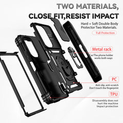 For Samsung Galaxy Z Fold 6 5 4 Phone Cases with Slide Lens Protective Cover Shockproof Camera Protector Case for Z Fold 6 5 4