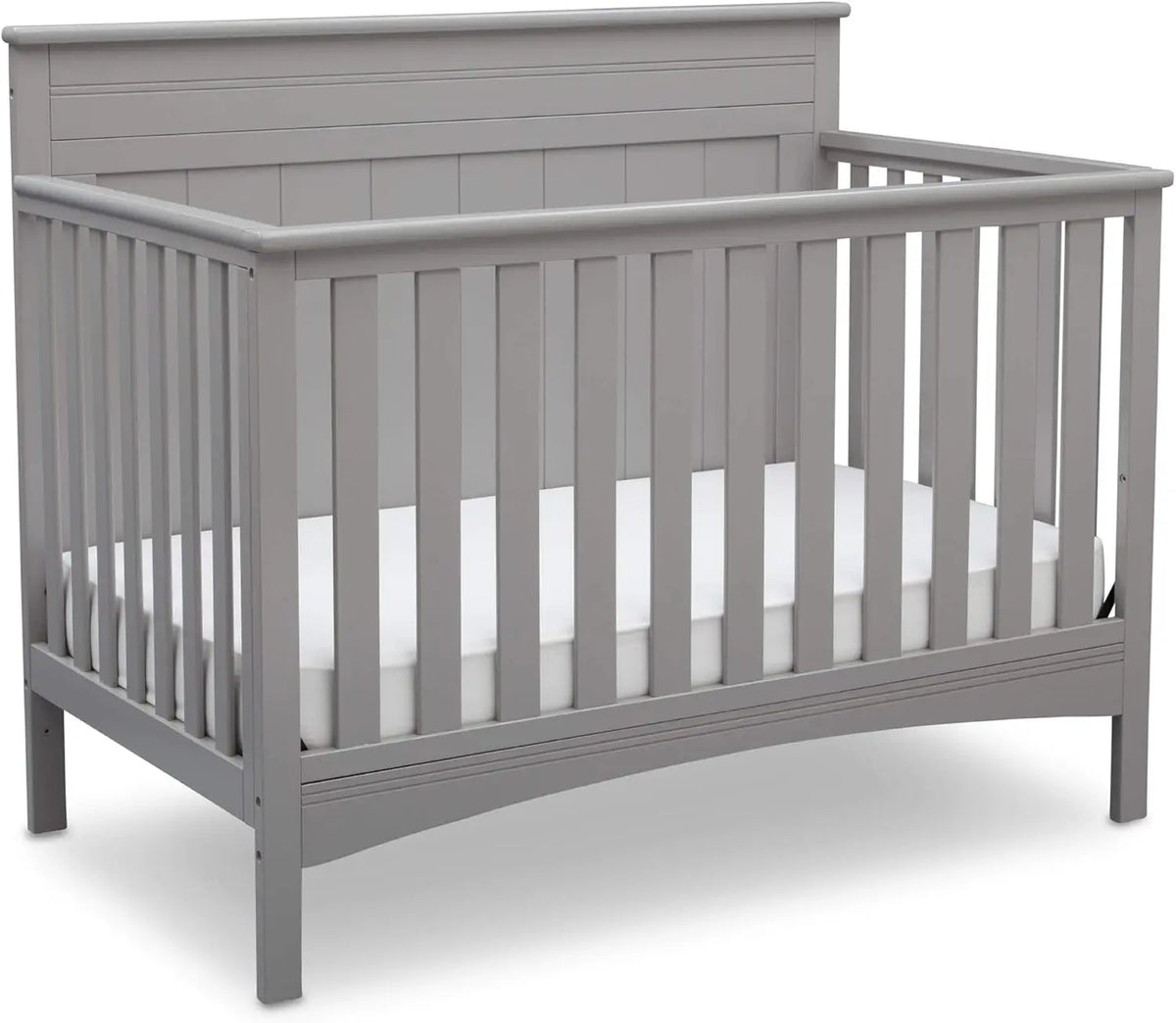 4-in-1 Convertible Baby Crib - Greenguard Gold Certified, Grey