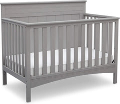 4-in-1 Convertible Baby Crib - Greenguard Gold Certified, Grey