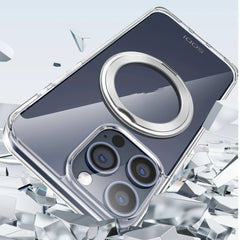 Magnetic Ring Case for iPhone 15 Pro/Pro Max Pro 360° Rotatable Phone Case Stand Compatible with Wireless Charging