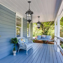 Pendant Light Exterior Hanging Lantern, Antique Bronze Outdoor Chandelier for Porch and Ceiling Lighting