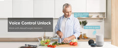 TCL D1 Max Security Video Smart Lock 2K Camera Doorbell & Fingerprint Keyless Entry 3-in-1 WiFi Door Lock PIR Motion Detection