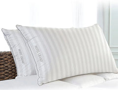 Bed Pillows 100% Cotton Soft Feather Down Pillows King Size Pillows Set of 2 Pack Hotel Collection Pillows for