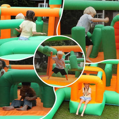 Sports & Outdoor Play Inflatable Bounce House Kids Obstacle Bouncy Castle for Outdoor Indoor Inflatable Bouncers