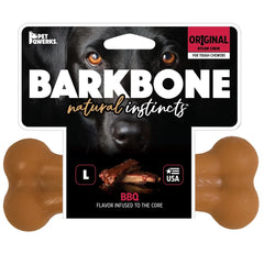 Natural Instincts BBQ Nylon Bone Dog Chew Toy Tough Chewers Engaging Interactive Bone Shape Keeps Dogs Occupied