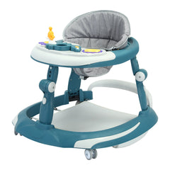 UBRAVOO Foldable Baby Walker with O-shaped legs & multi-function Rollover prevention, 6-18 Months, Adjustable Height, Music Toy