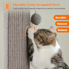 80CM Cat Scratching Post for Indoor Cat Scratcher with Nature Sisal Ball Tall Scratching Post for Large Cats Kitten Pet Toys