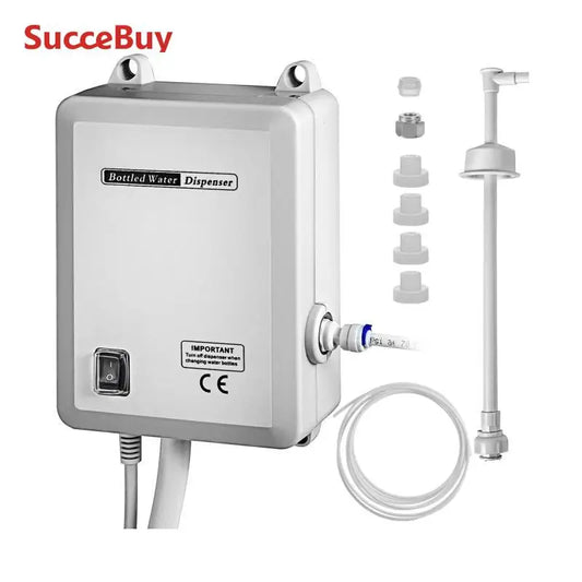 SucceBuy Bottled Water Dispensing Pump With PE Pipe 1 Gal/MIN 40PSI for Coffee Tea Machine Water Dispenser Refrigerator IceMaker