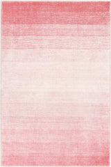 Modern Ombre Washable 4x6 Rug, Light Pink Rugs for Girls Bedroom, Soft Non-Slip Nursery Area Rug, Contemporary Non-Shed Kids