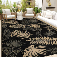 Outdoor Rug Waterproof 6x9 ft, Reversible Outdoor Plastic Straw Rug, Large Outdoor Carpet Patio Rug