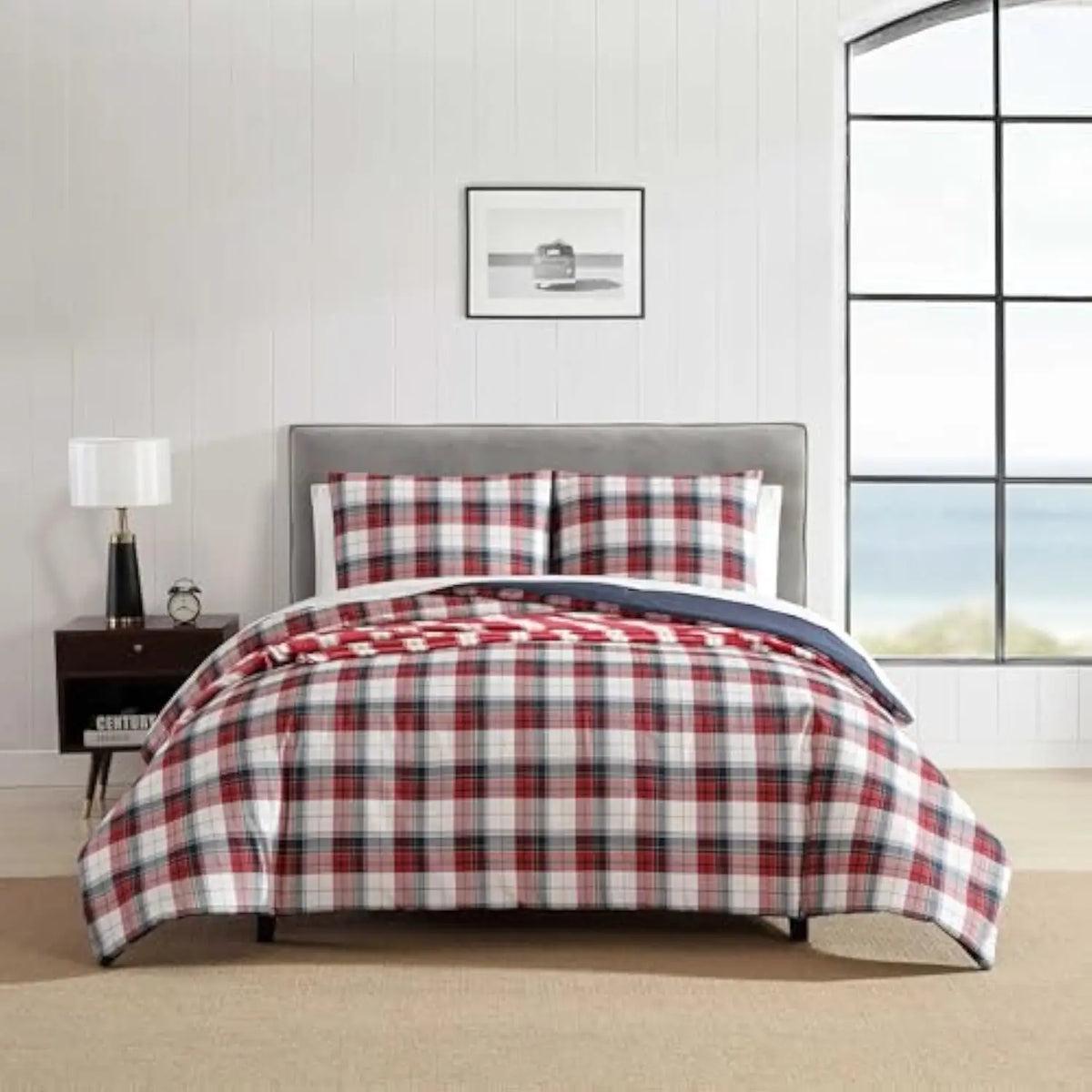 - Queen Comforter Set, 8-Piece Embossed Microfiber Bonus Bed Set, Includes Matching Shams, Sheets & Plush Throw, Oeko-Tex Cert