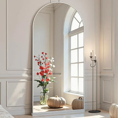 Arched  Full Length Mirror, 71"X26", Large Floor Mirror with Stand,Full Body Mirrors Standing Mirrors for Leaning or Hanging