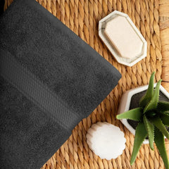 Egyptian Cotton Pile Bath Towel Set of 2, Ultra Soft Luxury Towels, Thick Plush Essentials, Absorbent Heavyweight, Guest Bath
