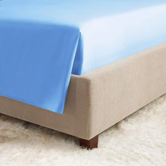 Size - Double Brushed Microfiber Queen Size Sheets - Hotel Luxury Calm Blue Queen Bed Sheets Set, with 4 Corner Elastic Straps