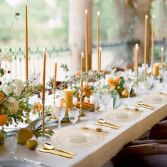 350PCS Clear Plastic Plates with Gold Trim for 50 Guests, Disposable Dinnerware Set for Party & Wedding, Includes 100 Plastic