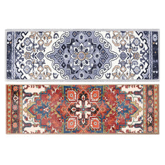 15PCS Rug Tread Bohemian Non Slip Indoor Stair Rugs Stairway Carpet Rugs Indoor Skid Resistant Stair Tread for Dogs Kids & Elder