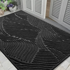 Front Door Mat Outdoor Entrance, Large Heavy Duty 47 X 32 Inch Waterproof Patio Guard Doormat, Non-Slip Stain and Fade