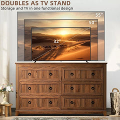 Farmhouse Dresser and Nightstand sets.54" Dresser and Nightstand Set for Bedroom, Living Room