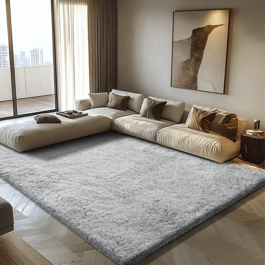 Ultra Soft Fluffy Area Rugs for Bedroom Living Room 8x10, Nursery Rug, Non-Slip Carpet for Kids Dorms Decor, Rug