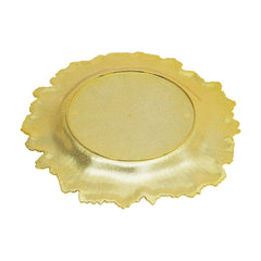24pcs 13" Chargers Plate Round Gold Salad Reef Plate for Wedding Dinner Decor