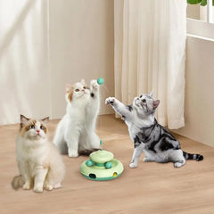 Cat Ball Track Toy Automatic Kitten Toy No Batteries Needed Mental Stimulation Exciting Pet Supplies Wand Track Hole Seeking
