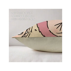 Funny Labubu Throw Pillow Cover, The Monsters Decorative Square Pillowcase Throw Cushion Case for Bedroom,Living Room,18x18 Inch