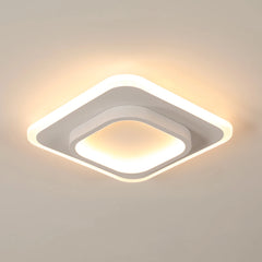 Modern LED Ceiling Light Fixture 21W Square Ceiling Lighting, Warm White 3000K Flush Mount Ceiling Light for Hallway, Corridor,
